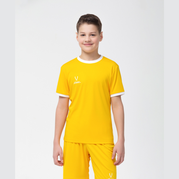 Футболка футбольная JÖGEL CAMP Origin, желтый/белый, детский