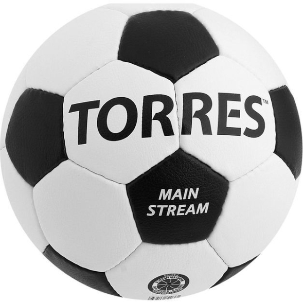 Мяч футбольный TORRES MAIN STREAM, F30184, PU, ручная сшивка, 32 панели, р. 4