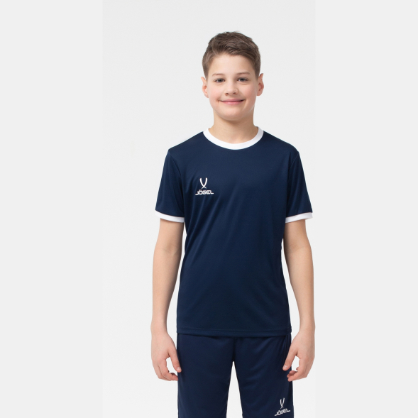Футболка футбольная JÖGEL CAMP Origin, темно-синий/белый, детский
