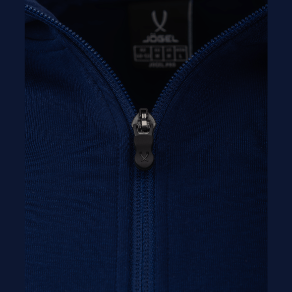 Худи на молнии JÖGEL ESSENTIAL Athlete Hooded FZ Jacket, темно-синий