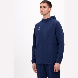 Худи на молнии JÖGEL ESSENTIAL Athlete Hooded FZ Jacket, темно-синий