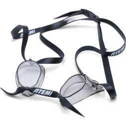 Очки для плавания Atemi Classic Racing,силикон , Цвет: черный, CCR1BK