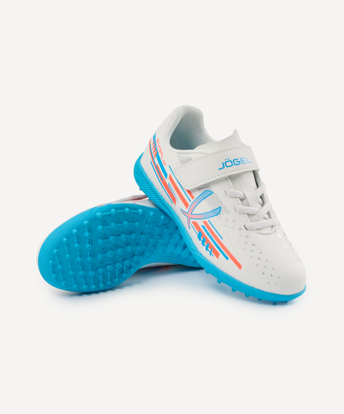 Бутсы многошиповые JOGEL Evofly TF Talant White/blue, детский