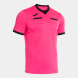 Футболка судейская JOMA CAMISETA MANGA CORTA REFEREE ROSA FLUOR NEGRO