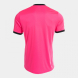 Футболка судейская JOMA CAMISETA MANGA CORTA REFEREE ROSA FLUOR NEGRO