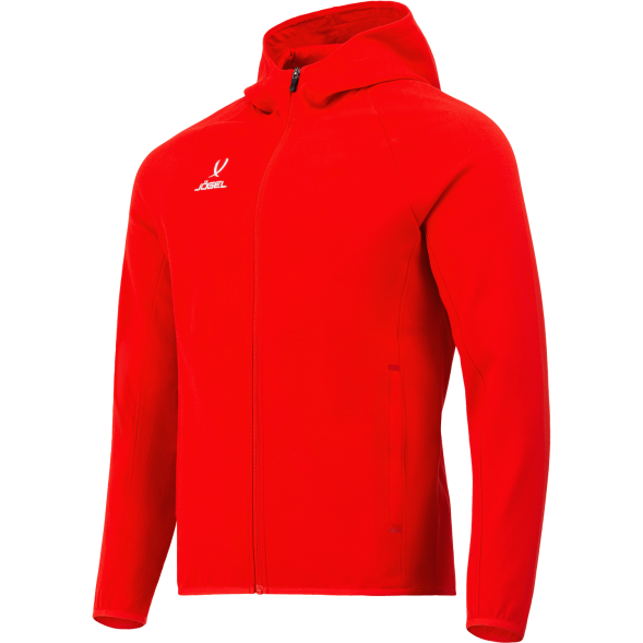 Худи на молнии JÖGEL ESSENTIAL Athlete Hooded FZ Jacket, красный