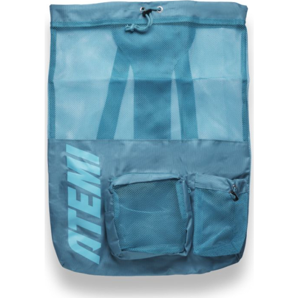 Мешок-сетка с карманами для инвентаря Atemi Multi pocket swim bag, цвет: Бирюзовый, , BSMPS1GR