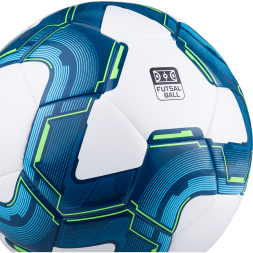 Мяч футзальный JÖGEL Blaster №4, белый/синий/голубой