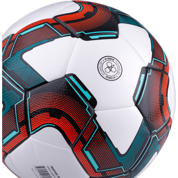 Мяч футзальный JÖGEL Inspire №4, белый/черный/красный