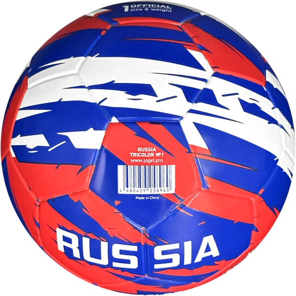 Мяч футбольный JÖGEL Russia Tricolor №1