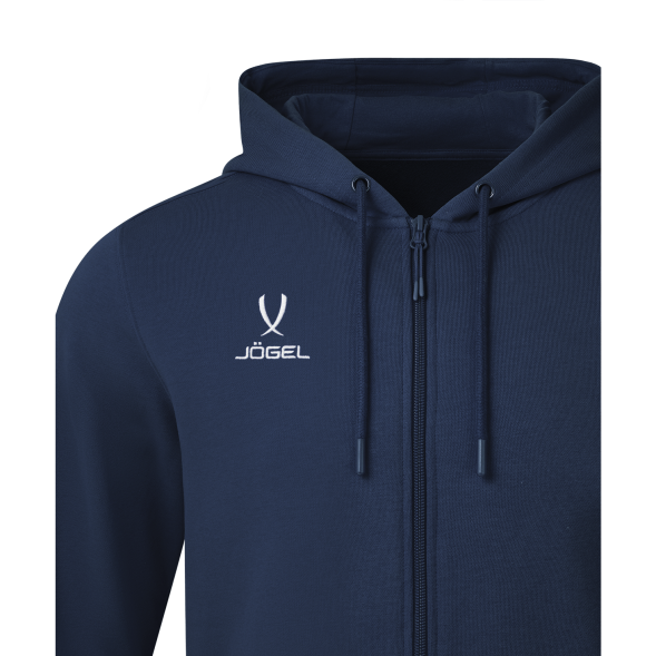 Флисовое худи на молнии JÖGEL ESSENTIAL Cotton Fleece FZ Hoodie, темно-синий, детский