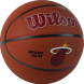 Мяч баск. WILSON NBA Miami Heat, WTB3100XBMIA р.7, синт.кожа (композит), коричнево-красный