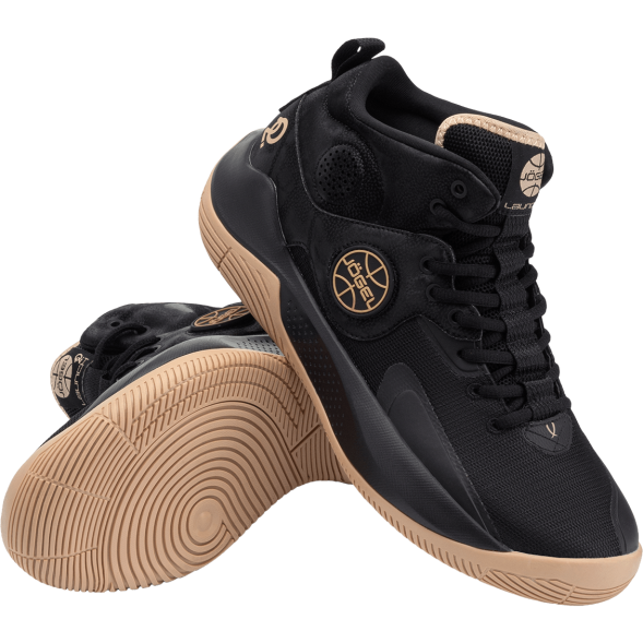 БЕЗ УПАКОВКИ Кроссовки баскетбольные JÖGEL Launch MID, Black/gold