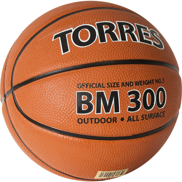 Мяч баскетбольный TORRES BM300, B02013, размер 3