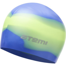 Шапочка для плавания Atemi, мультиколор, силикон., MC209