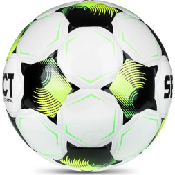 Мяч футб. SELECT Contra DB V26, 0855171012, р.5, FIFA Basic, 32 пан, ПУ, гибр.сш, бело-желто-черный