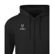 Флисовое худи на молнии JÖGEL ESSENTIAL Cotton Fleece FZ Hoodie, черный