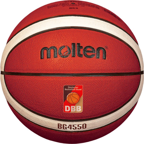 Мяч баск  MOLTEN B7G4550X р 7, FIBA Appr, 12 пан, композит кожа (ПУ), нейл кор,кор-беж-чер