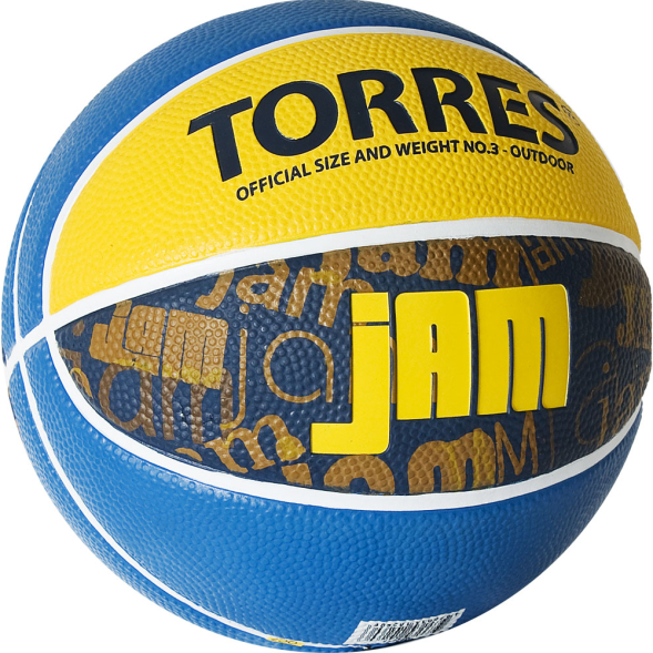Мяч баскетбольный TORRES Jam B02043, размер 3