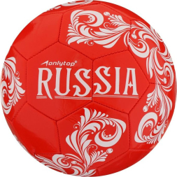 Мяч футбольный ONLYTOP RUSSIA, PVC, машинная сшивка, 32 панели, р. 5