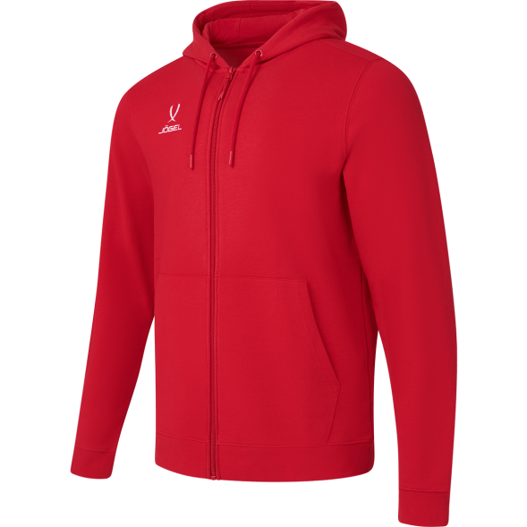 Флисовое худи на молнии JÖGEL ESSENTIAL Cotton Fleece FZ Hoodie, красный, детский