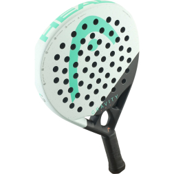 Ракетка для падела HEAD Gravity Pro, 224004, для продвинутых игроков, карбон, бело-серо-бирюзовый