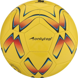 Мяч футбольный ONLYTOP, PVC, машинная сшивка, 32 панели, р. 5, цвет МИКС