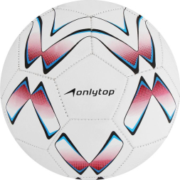 Мяч футбольный ONLYTOP, PVC, машинная сшивка, 32 панели, р. 5, цвет МИКС