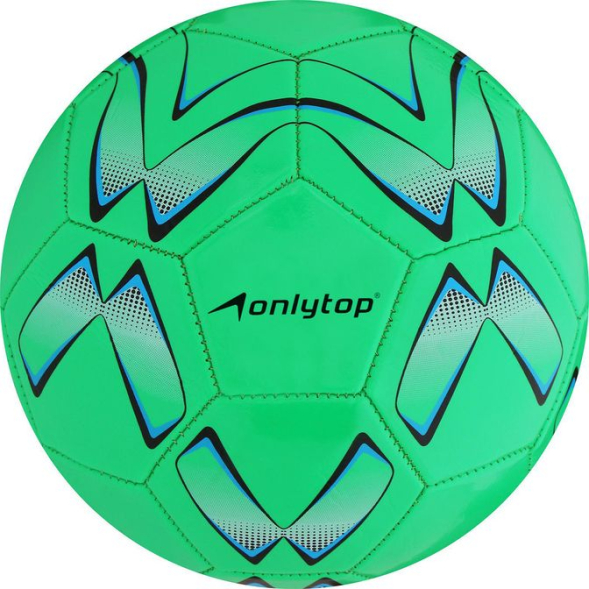 Мяч футбольный ONLYTOP, PVC, машинная сшивка, 32 панели, р. 5, цвет МИКС