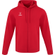 Флисовое худи на молнии JÖGEL ESSENTIAL Cotton Fleece FZ Hoodie, красный