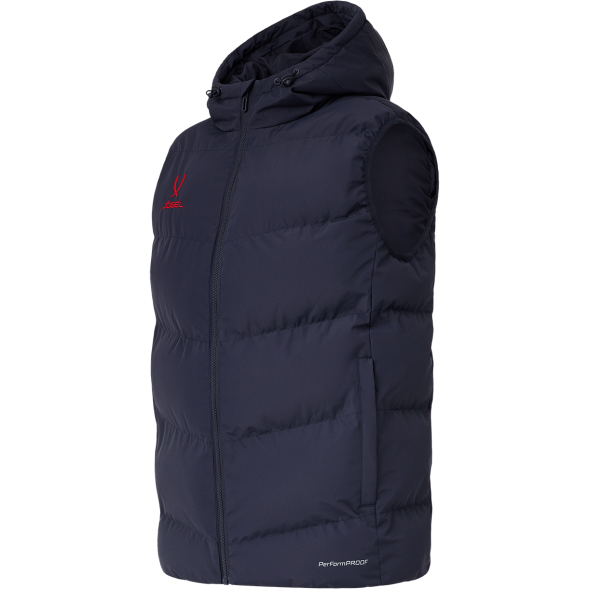 Жилет с капюшоном утепленный JÖGEL ESSENTIAL PerFormPROOF Padded Hooded Vest, темно-синий