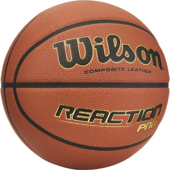 Мяч баск. WILSON Reaction PRO, WTB10138XB06, р.6, синт. PU, бутил. камера, темно-коричневый