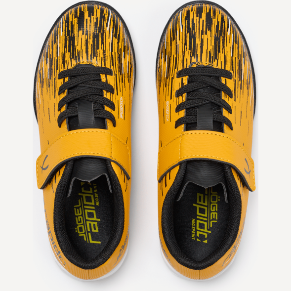 БЕЗ УПАКОВКИ Бутсы зальные JÖGEL Rapido IN Yellow/black, детский
