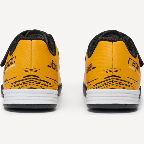 БЕЗ УПАКОВКИ Бутсы зальные JÖGEL Rapido IN Yellow/black, детский