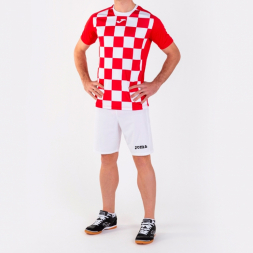 Футболка игровая JOMA с коротким рукавом FLAG II Красный-белый