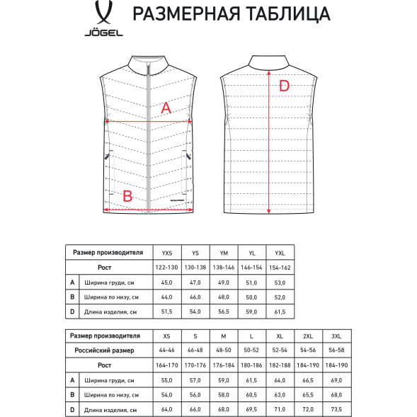Жилет утепленный JÖGEL ESSENTIAL PerFormPROOF Light Padded Vest, черный