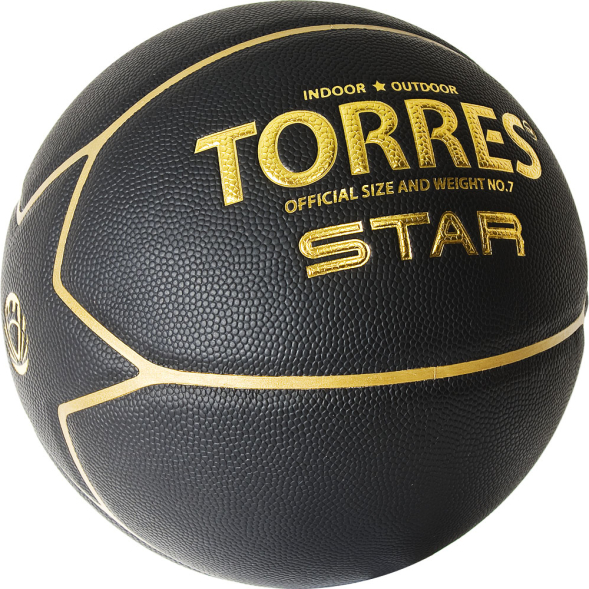 Мяч баскетбольный TORRES Star B32317, размер 7