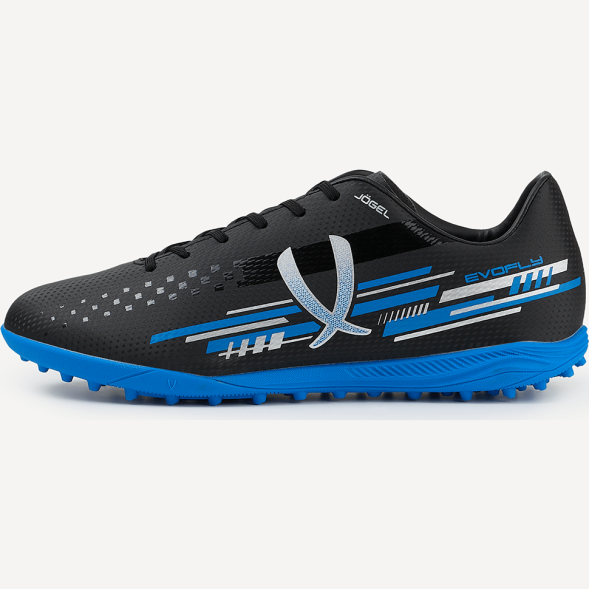 БЕЗ УПАКОВКИ Бутсы многошиповые JÖGEL Evofly TF Talant Black/blue