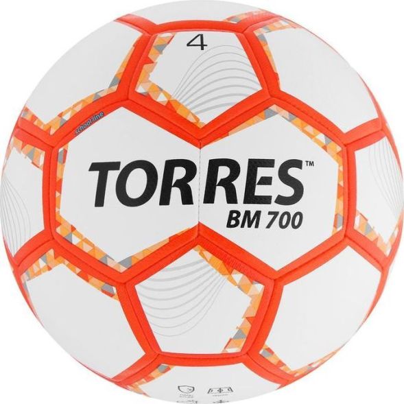 Мяч футбольный TORRES BM 700, PU, гибридная сшивка, 32 панели