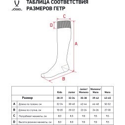 Гетры футбольные JÖGEL Match Socks, гранатовый