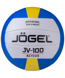 Мяч волейбольный JOGEL JV-100, синий/желтый