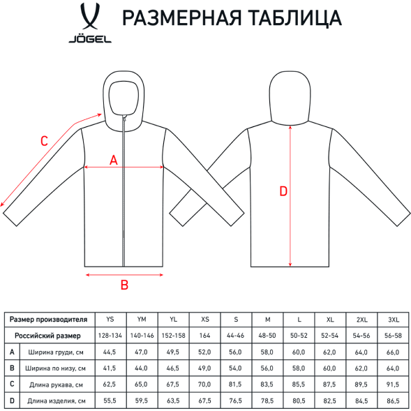 Куртка ветрозащитная JÖGEL CAMP Rain Jacket, темно-синий, детский