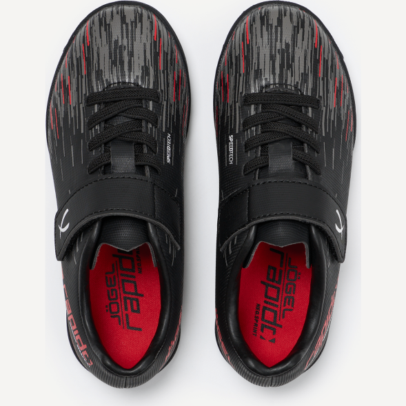 БЕЗ УПАКОВКИ Бутсы многошиповые JÖGEL Rapido TF Black/grey, детский