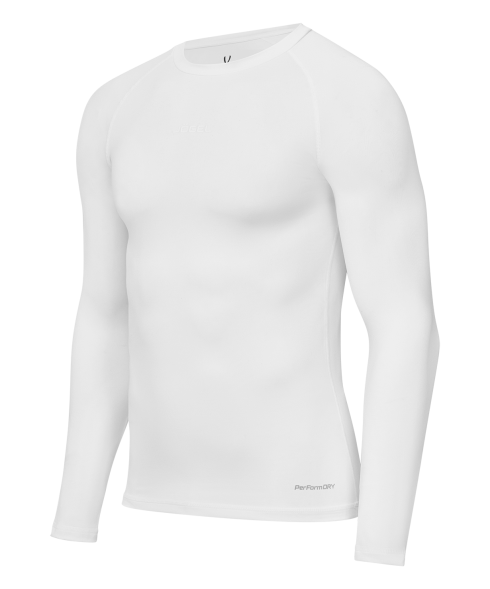 Футболка компрессионная с длинным рукавом JOGEL PerFormDRY Baselayer LS Tee, белый