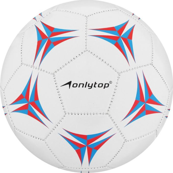Мяч футбольный ONLYTOP, PVC, машинная сшивка, 32 панели, р. 5
