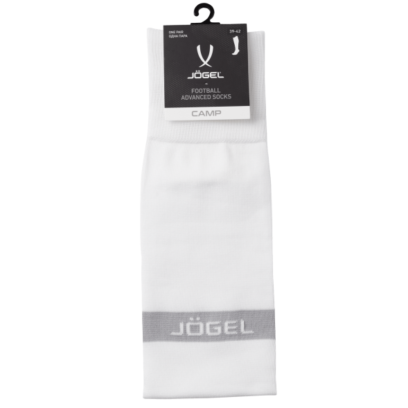 Гетры футбольные JÖGEL CAMP ADVANCED SOCKS, белый/серый