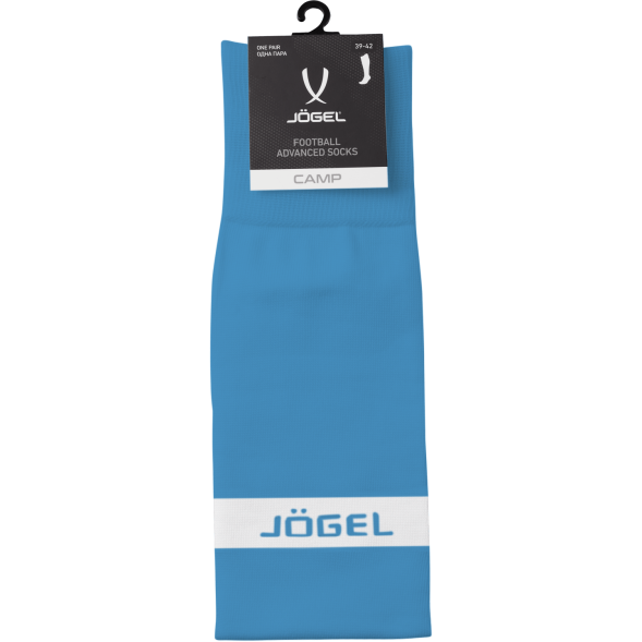 Гетры футбольные JÖGEL CAMP ADVANCED SOCKS, голубой/белый