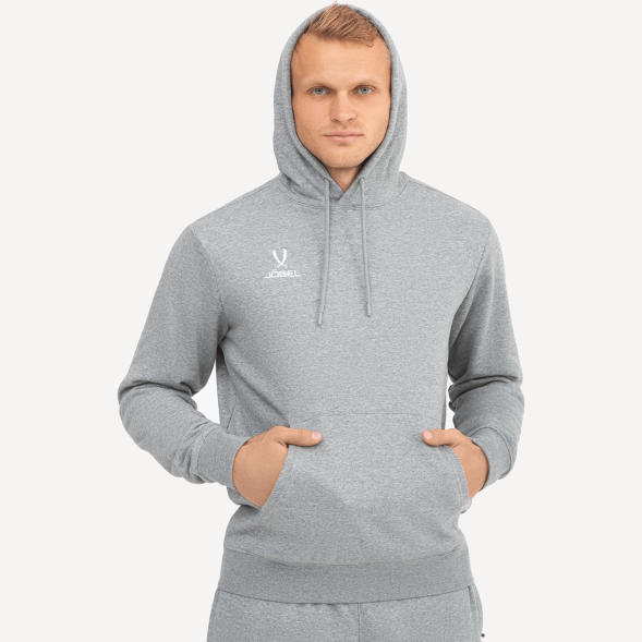 Худи JÖGEL ESSENTIAL Cotton Hoodie, серый меланж