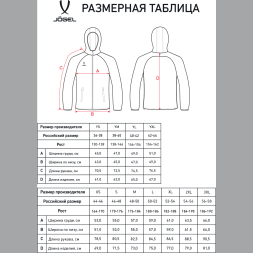 Куртка ветрозащитная JÖGEL CAMP Rain Jacket, синий