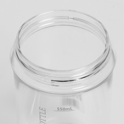 Шейкер спортивный для коктейлей и воды 550 мл, с мерной шкалой, тритан, 7.5 х 18 см